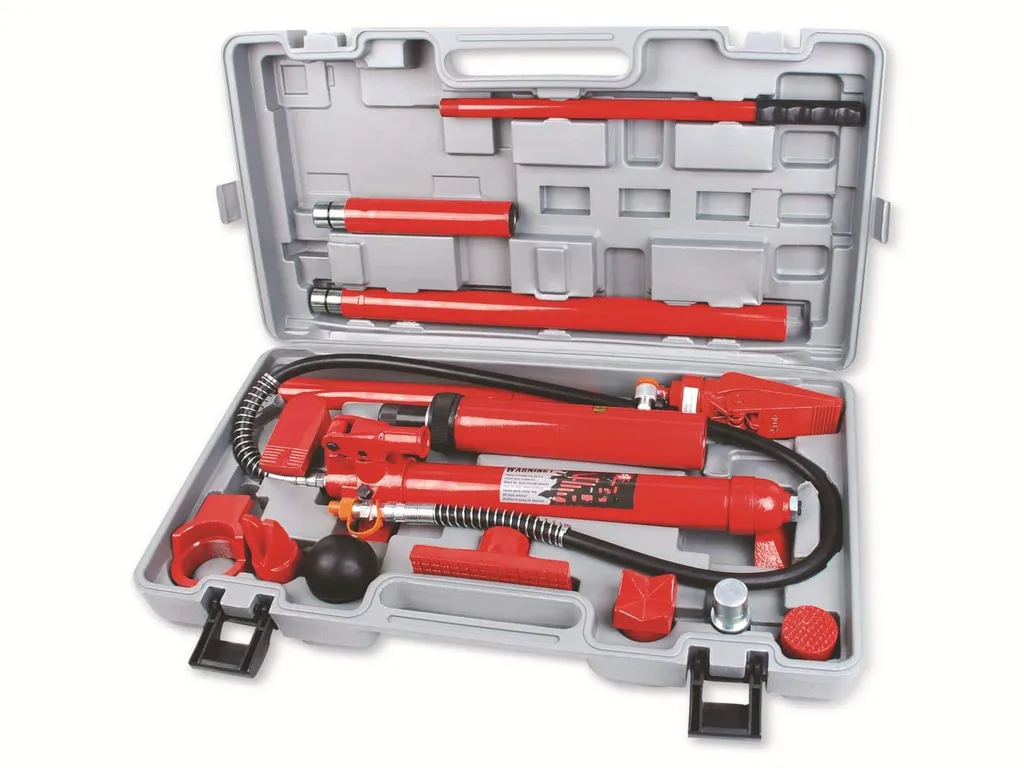 Coffret Équerre de Tirage et Vérin Hydraulique 10 Tonnes Mannesmann