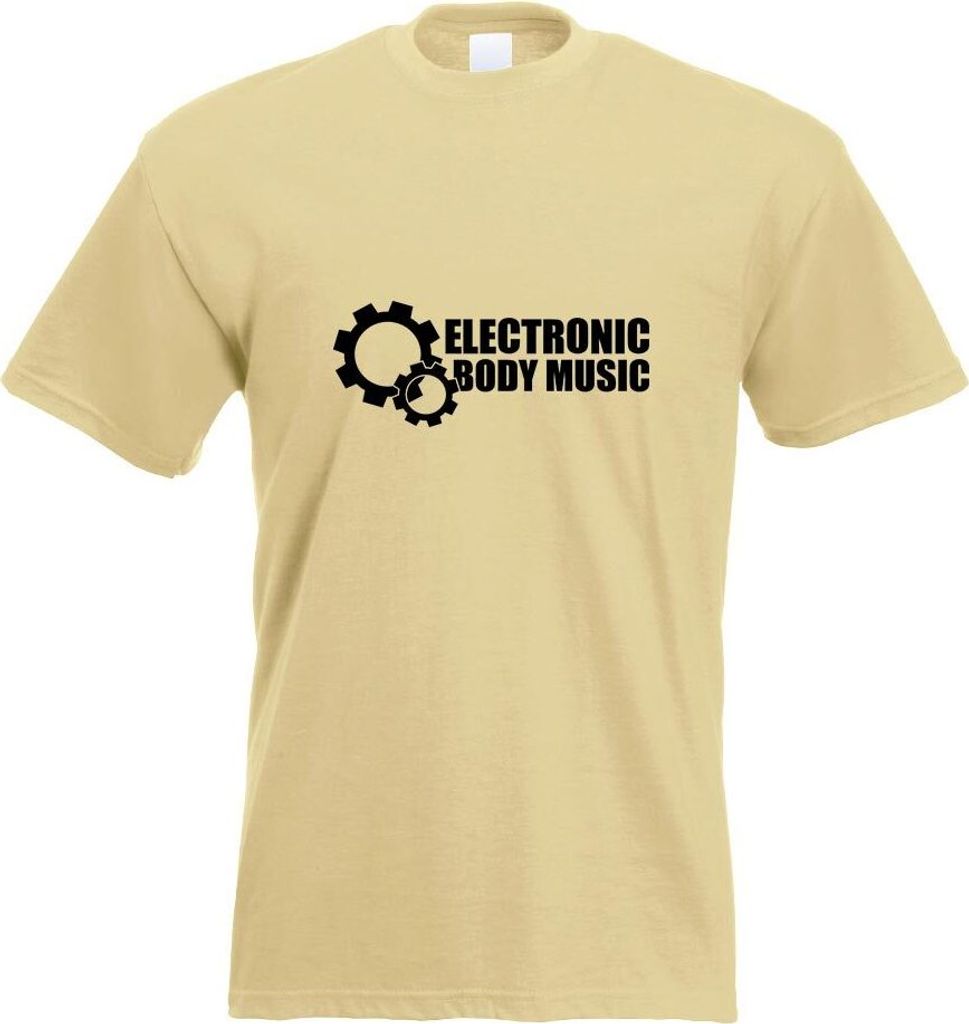 Kiwistar - T-Shirt - Khaki - Elektronic Body Music - EBM Motiv Bedruckt Funshirt Design Print - mit Motiv Bedruckt - Funshirt Design - Sport - Frei...