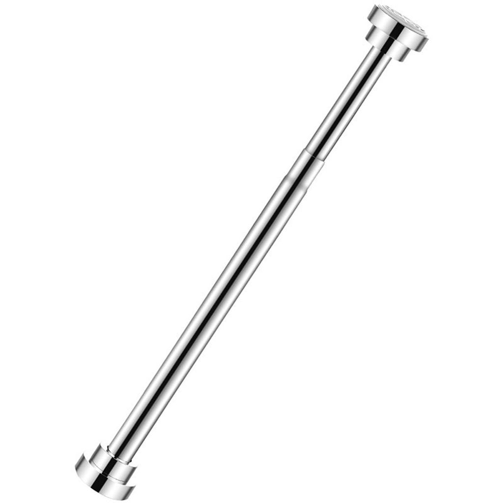 MODFU Teleskopstange, Edelstahl, Kein Bohren & Rost, Rutschfest, Verstellbar Duschvorhangstange Duschstange, Ausziehbar Kleiderstange für Schrank,...