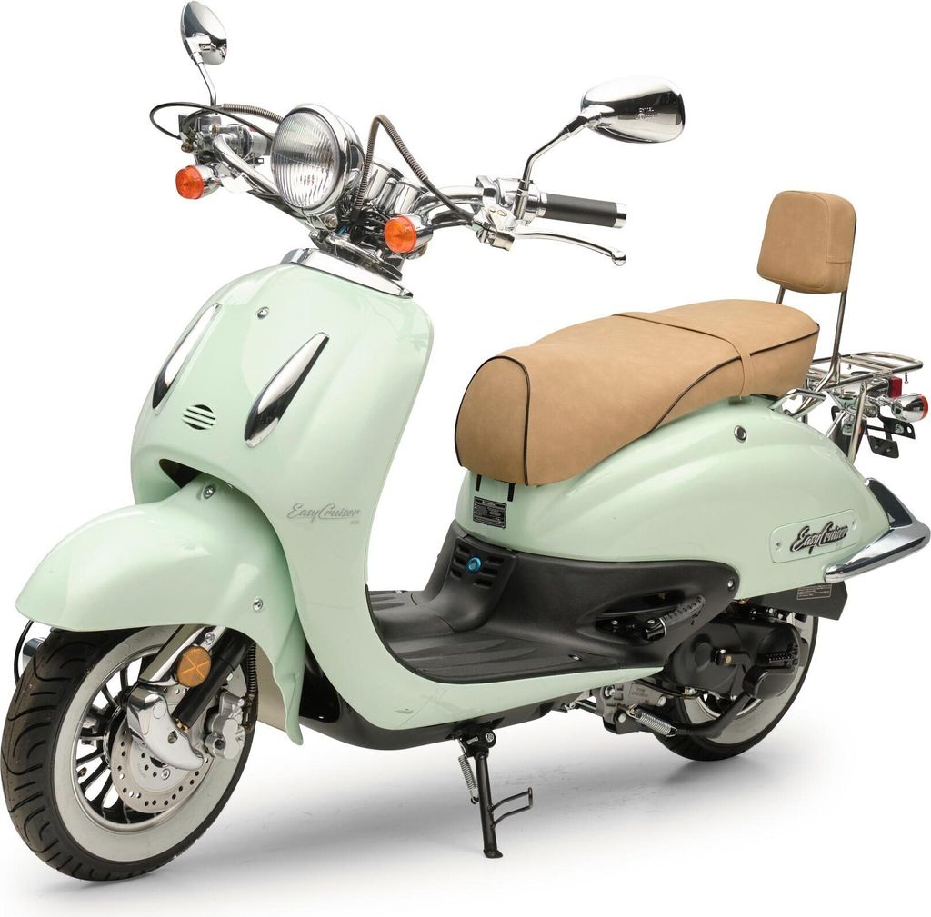 Motorroller Retro EasyCruiser Eco Mint 50ccm 45 kmh Moped Produktbild 1