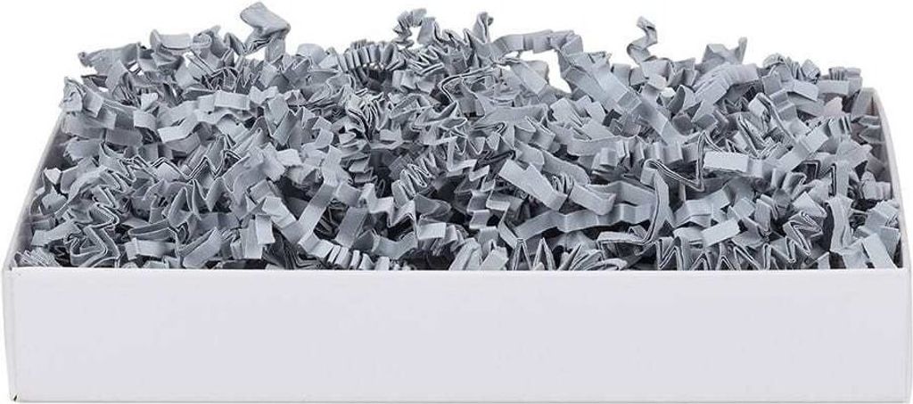 SizzlePak Grau – 1 kg Füllmaterial aus Papier für Geschenke & Pakete