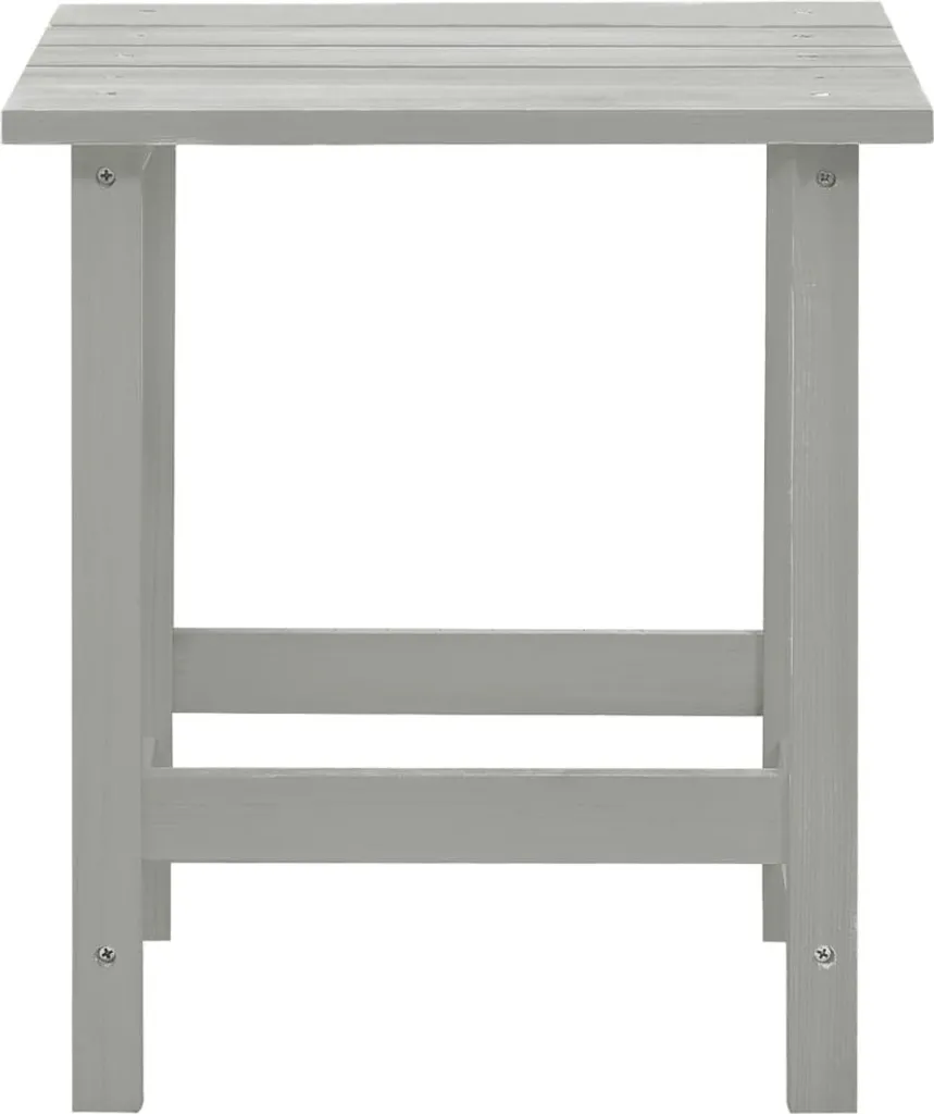 Poltrona Adirondack vidaXL Legno Grigio e Tavolino: Relax Outdoor - 10