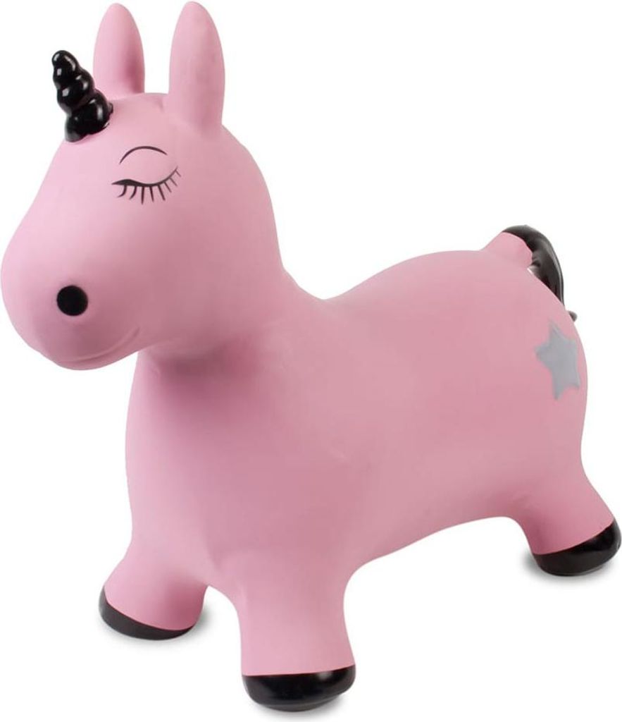 Licorne rebondissante rose/noire Image du produit 