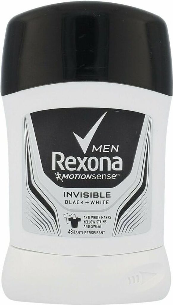 Rexona Men Invisible Black + White Antiperspirant stick, 50 Productafbeelding 