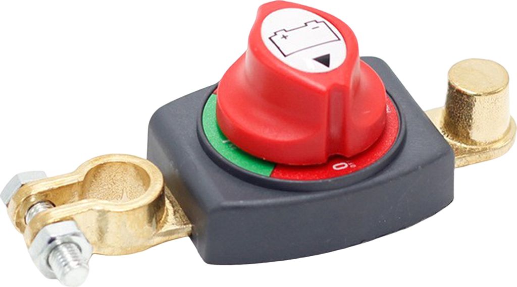 12-48 V Top-Post-Batterietrennschalter, 275 A, Dauerstromunterbrechung, Hauptisolator für Auto, Fahrzeug, Wohnmobil, Boot, robuste ABS-Schale