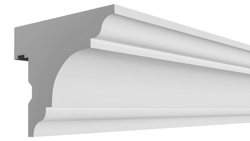 ELHARE Stuckleiste Vorhangschiene LED Wandleiste Produktbild 