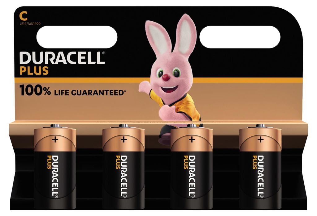 Batteria C/LR14 4ST Plus-ExtraLife DURACELL 141865 / Immagine del prodotto 