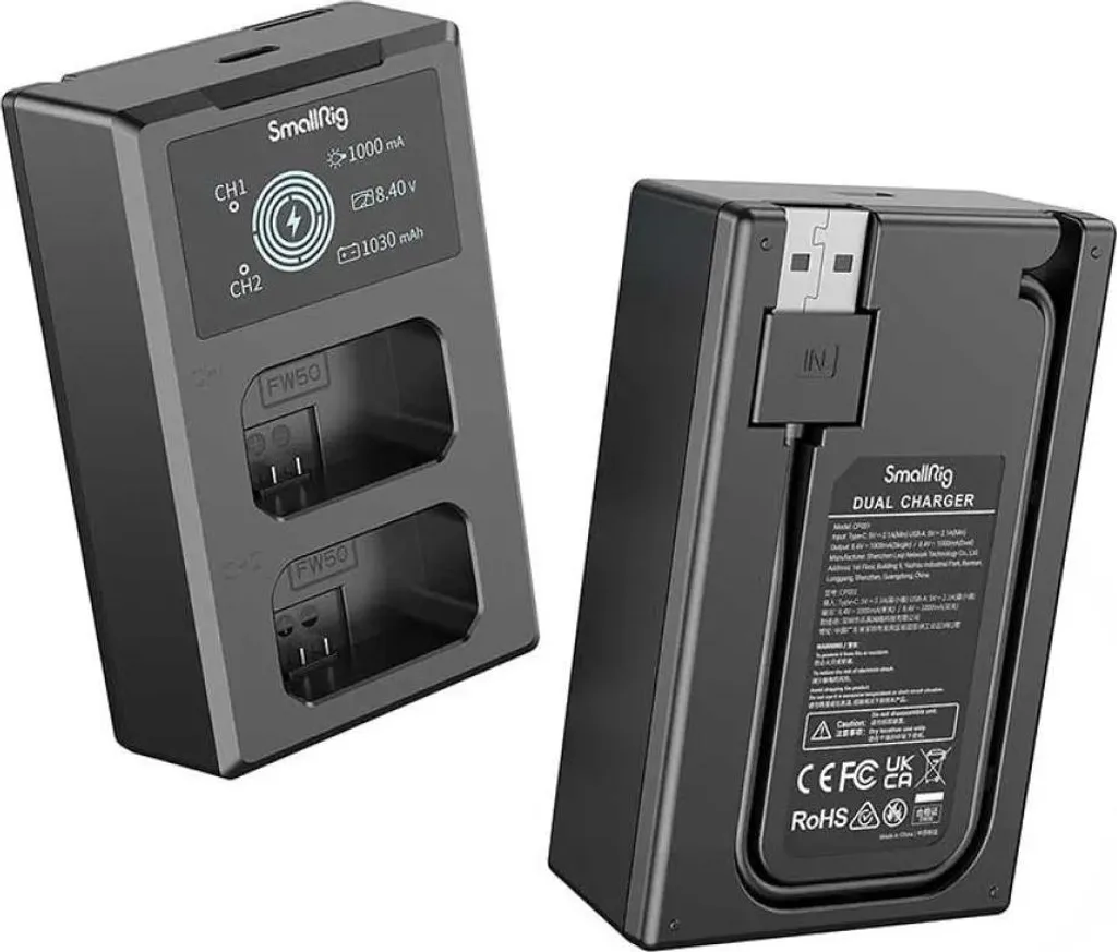 Chargeur de Batterie USB SmallRig 3818 Idéal pour Voyage et Vlog - 3