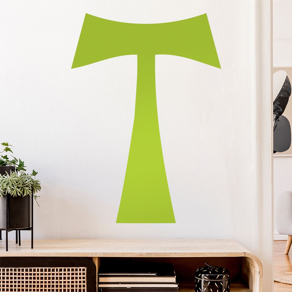 Antoniuskreuz Wandtattoo Wandaufkleber Wall Sticker - Dekoration, Küche, Wohnzimmer, Schlafzimmer, Badezimmer