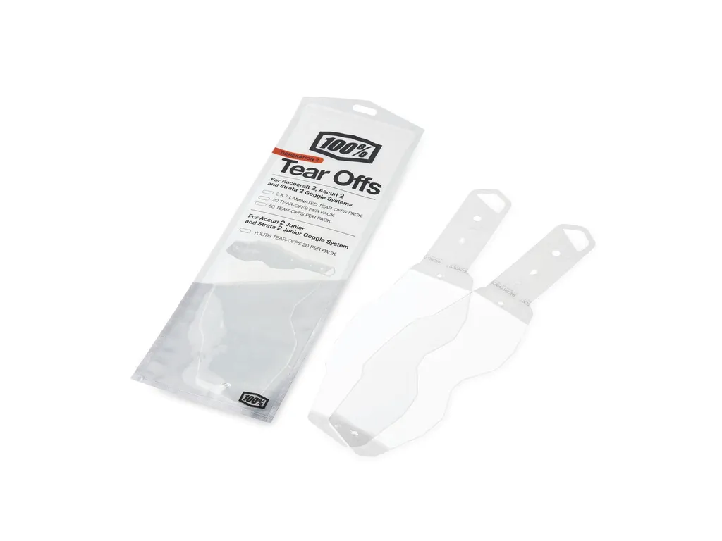 Film de Protection Visière Moto Cross Tear-Offs Standard Gen 2 x50