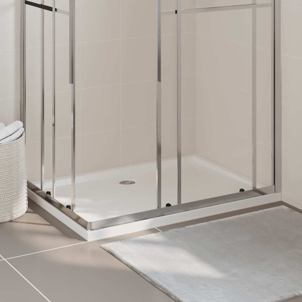 vidaXL Duschtasse ABS Rechteckig Weiß 80x110 cm Produktbild 