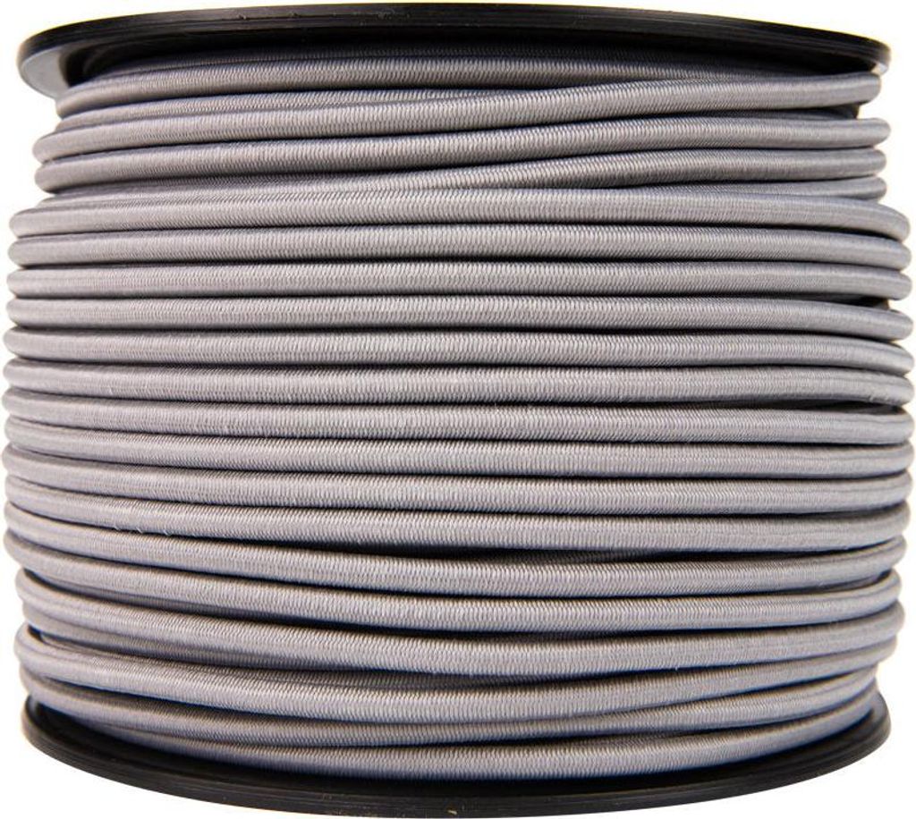 Elastische Schnur 8mm grau