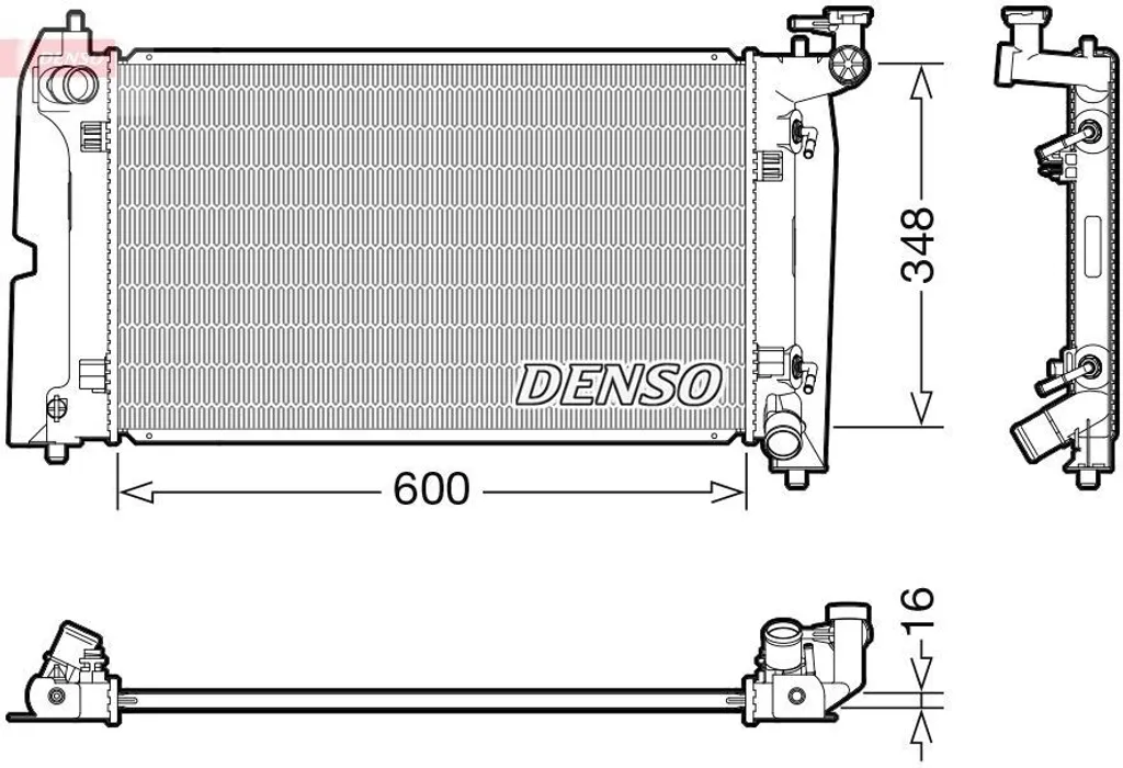 Radiateur Alu DRM50111 Haute Résistance pour Corolla Verso et Avensis