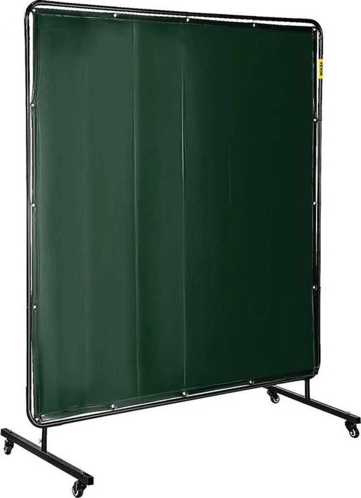 Rideau en vinyle 180 x 180 cm avec cadre vert étanche pour la douche