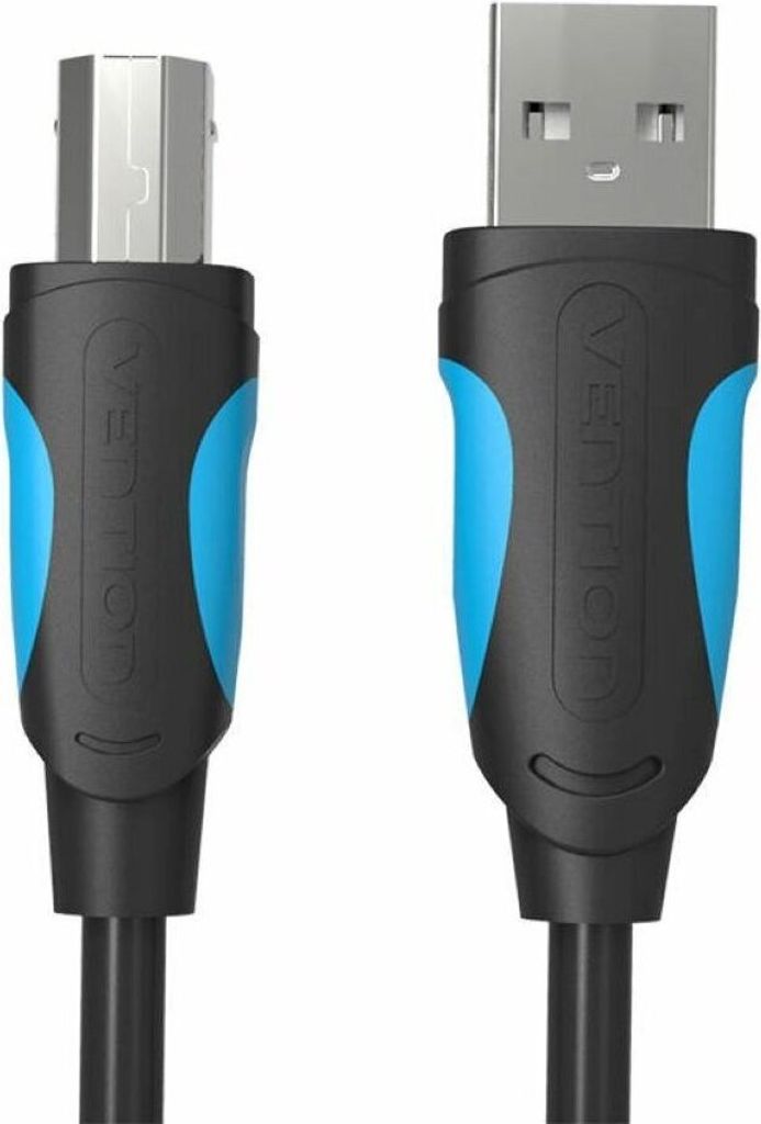 Vention VAS-A16-B500 Druckerkabel, USB-A 2.0 auf USB-B, 5 m, schwarzes PVC
