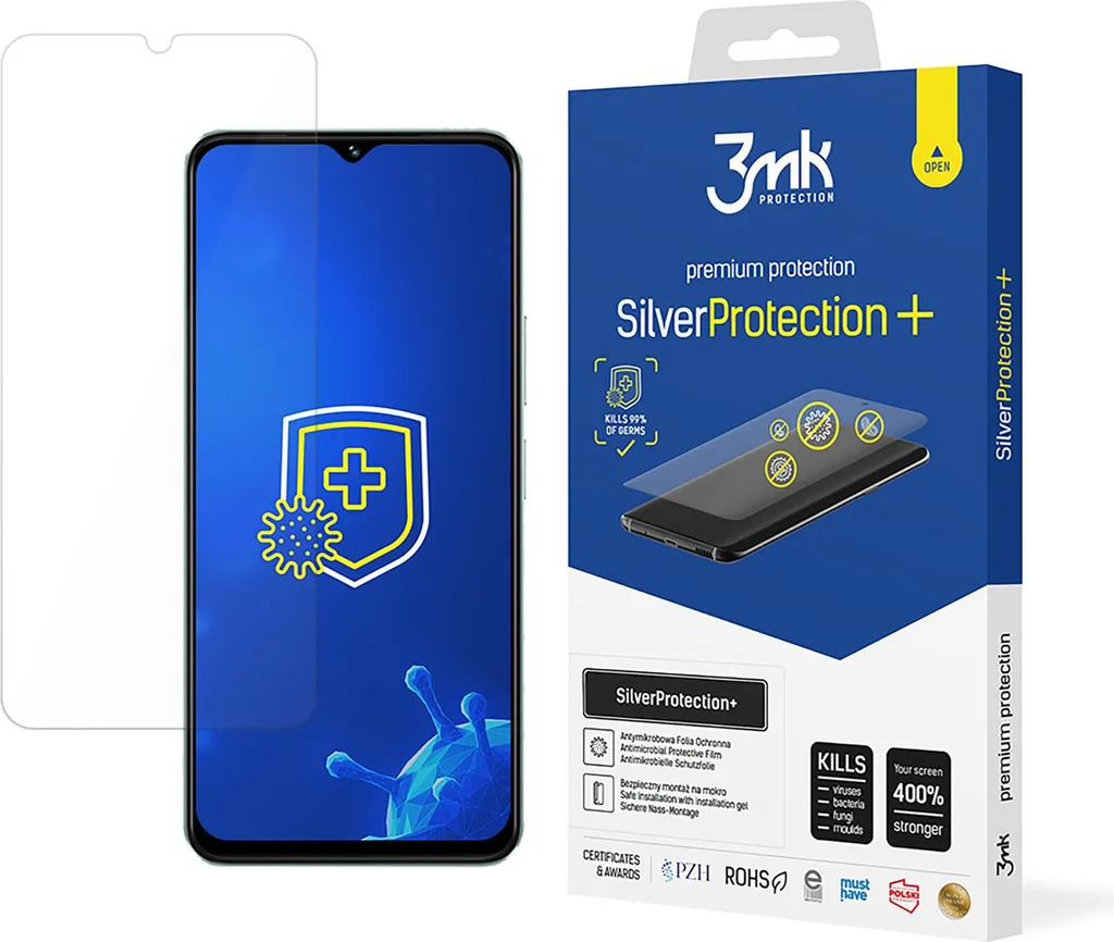 Vivo Y18I Protezione d'argento+ 3mk: Sicurezza Antimicrobica Premium