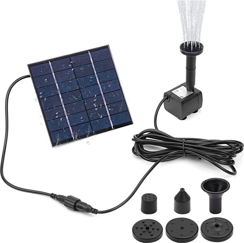 Mini Solar Springbrunnenpumpe Wasserpumpe Power Panel Kit Solarpanel Wasserpumpe fuer Gartenpool
