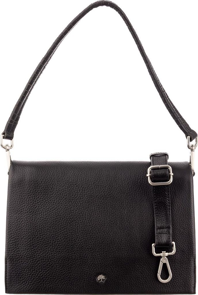 Prato Umhängetasche H141-P Handtasche Damen Rindleder black