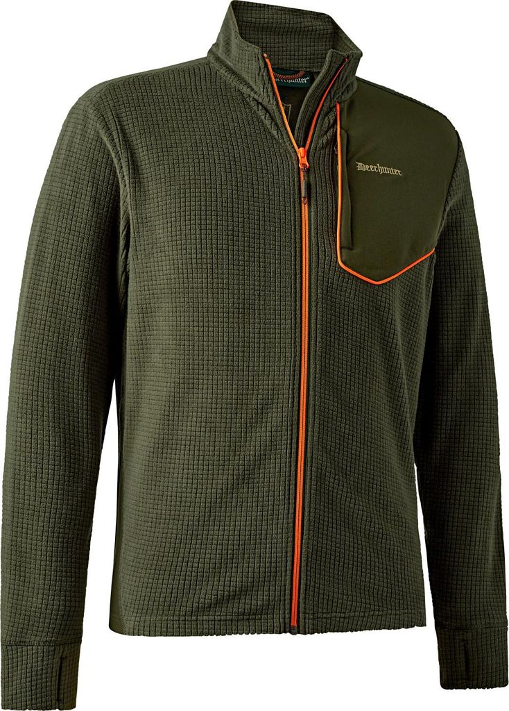 Deerhunter Chamois Herren Full-Zip Fleece, Farbe:Forest Green, Größe:M