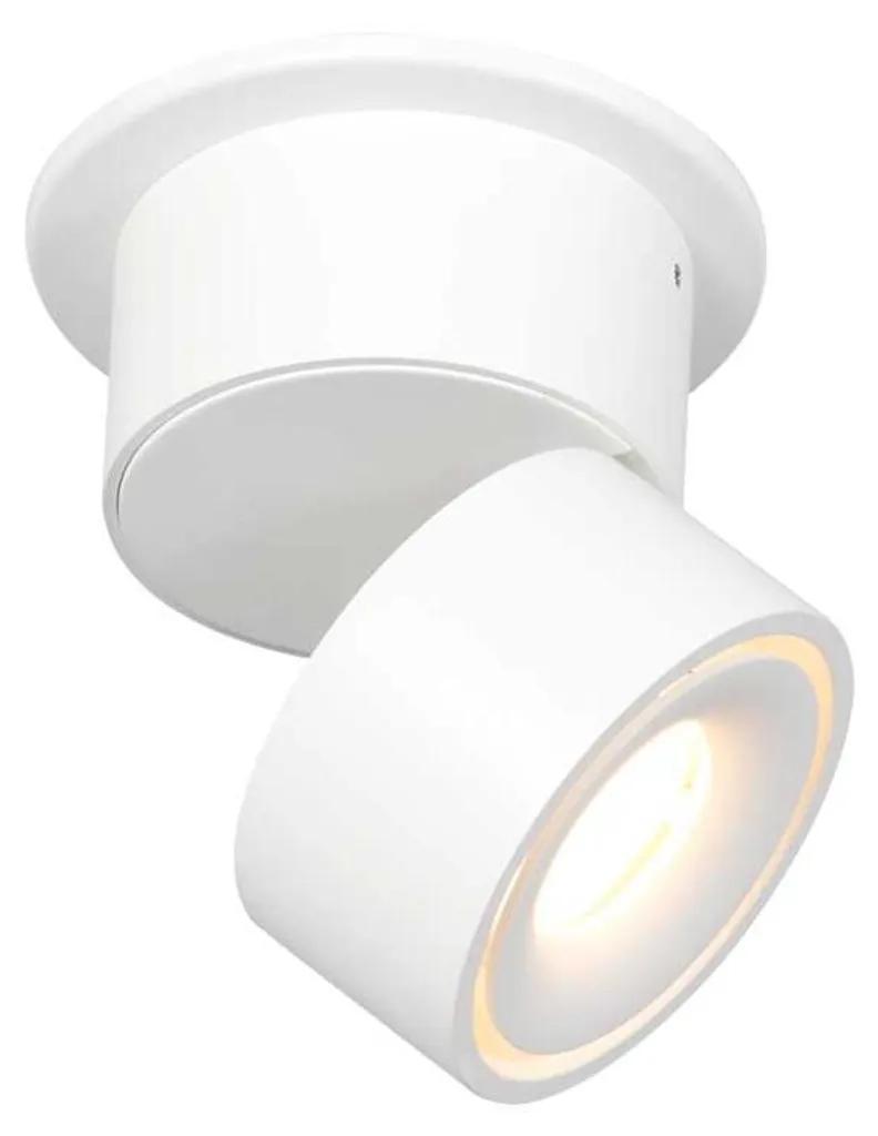 Spot LED Design en Métal Blanc Ø 8cm Mexlite Fez Black 2673W Robuste