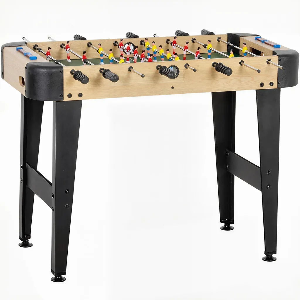 Baby-foot Compact Jaune 92 cm - Gain de Place et Stabilité Garantie