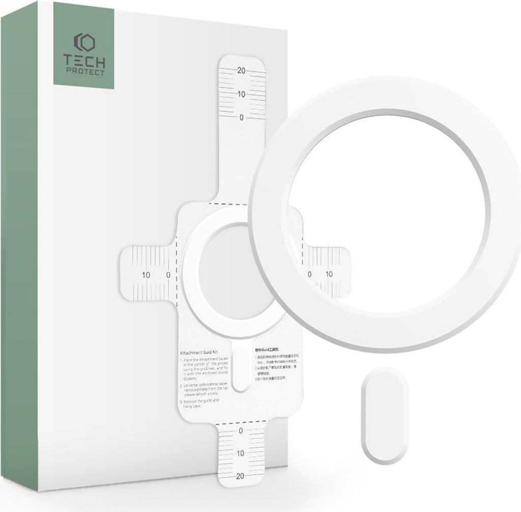 Tech-Protect Magmat Magsafe Magnetic Ring Universal - White Image du produit 