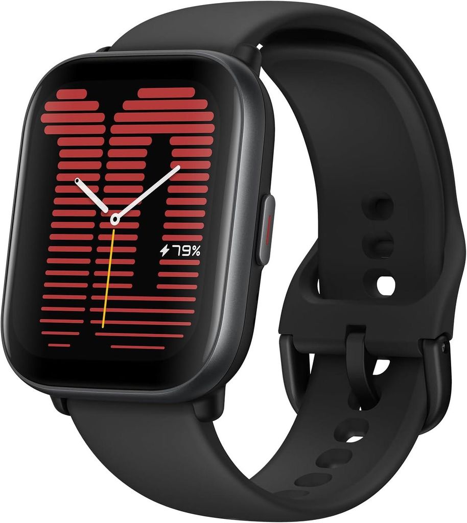 Amazfit Active Smartwatch 42mm mit GPS 14 Tage Akku 1.75 Zoll AMOLED Bluetooth Calls KI Training Gesundheits & Fitness Tracking iOS/Android