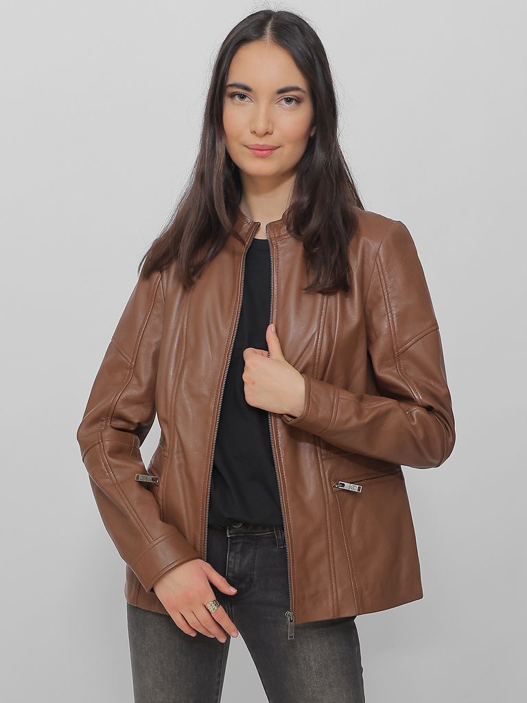 JCC Lederjacke 31023628 Damen cognac 36