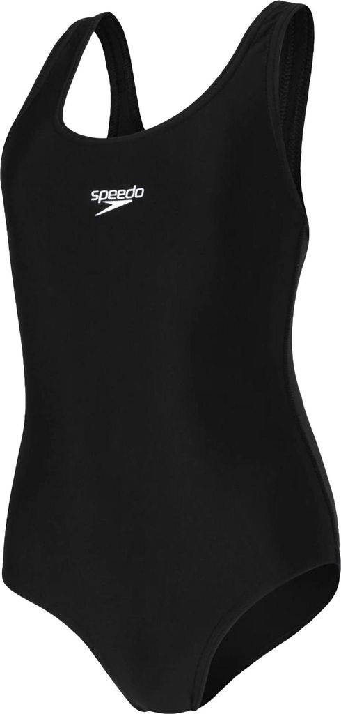 Speedo - "Medalist" Badeanzug für Mädchen CS1029 (164) (Schwarz)