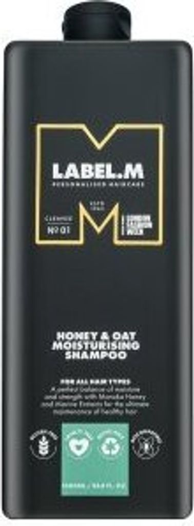 Label.M Honey & Oat Moisturising Shampoo Shampoo zur Hydratisierung der Haare 1000 ml