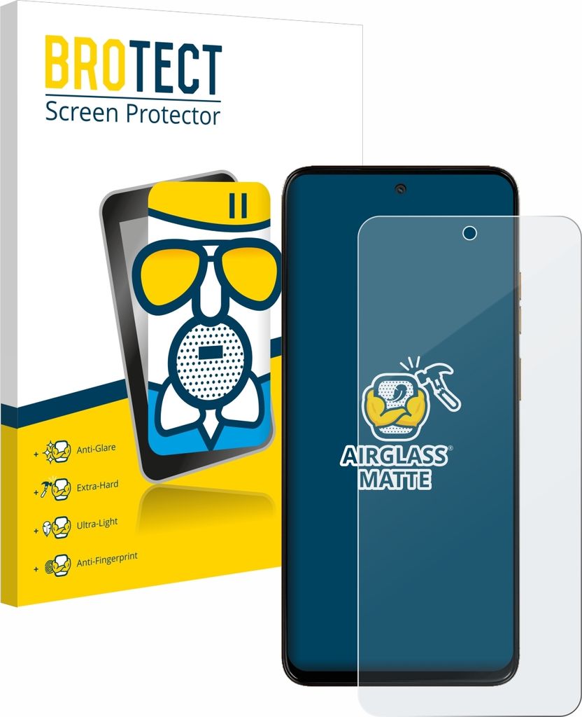 BROTECT Entspiegelungs Schutzglas für Motorola Moto G15 Power Schutzfolie Panzer Folie Glas Display Schutz matt