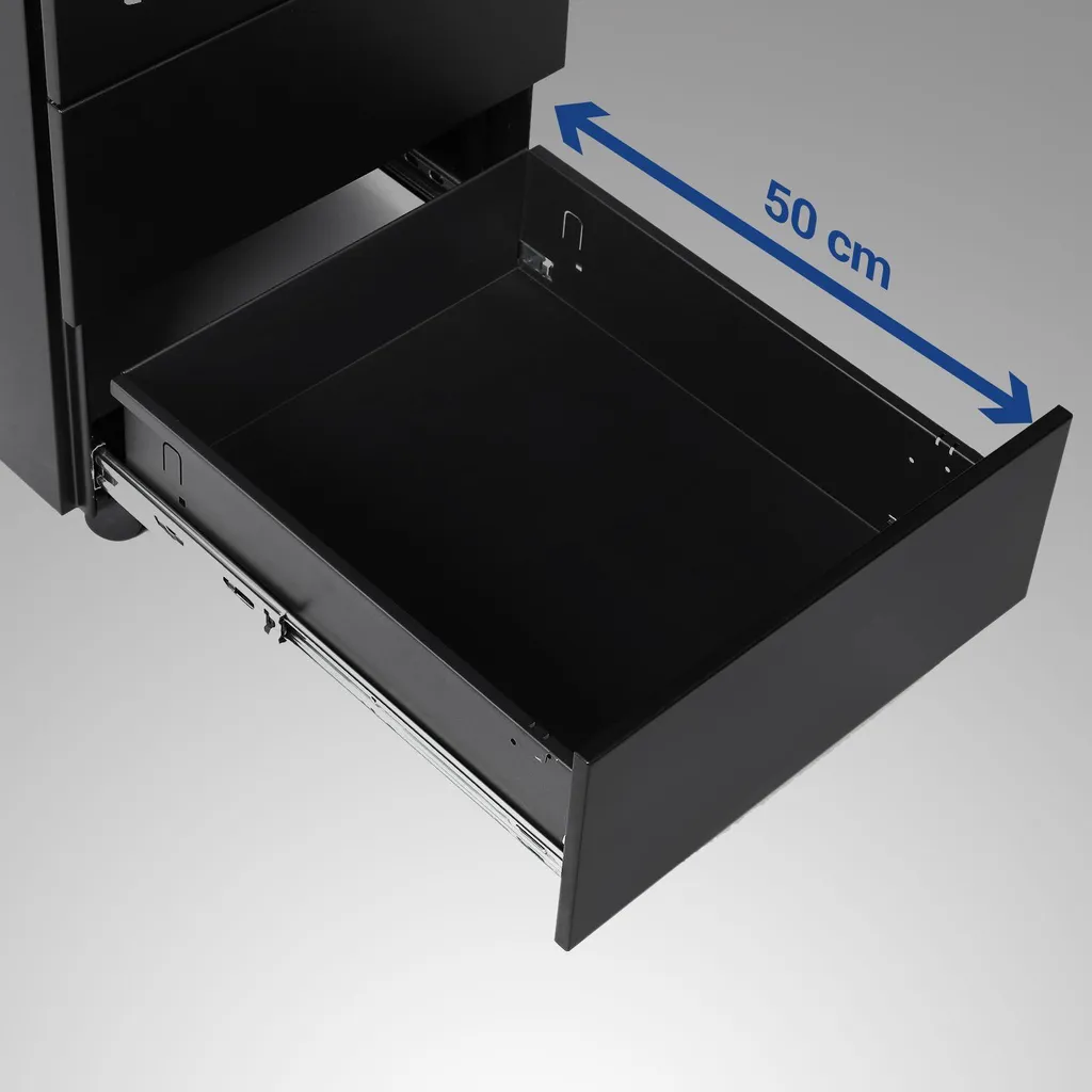 Solution de rangement compacte Leobert Noir Mat pour petits appartements - 11