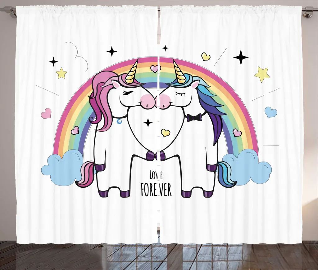 Rideaux de Salon Arc-en-ciel pour une Décoration Intérieure Lumineuse XL