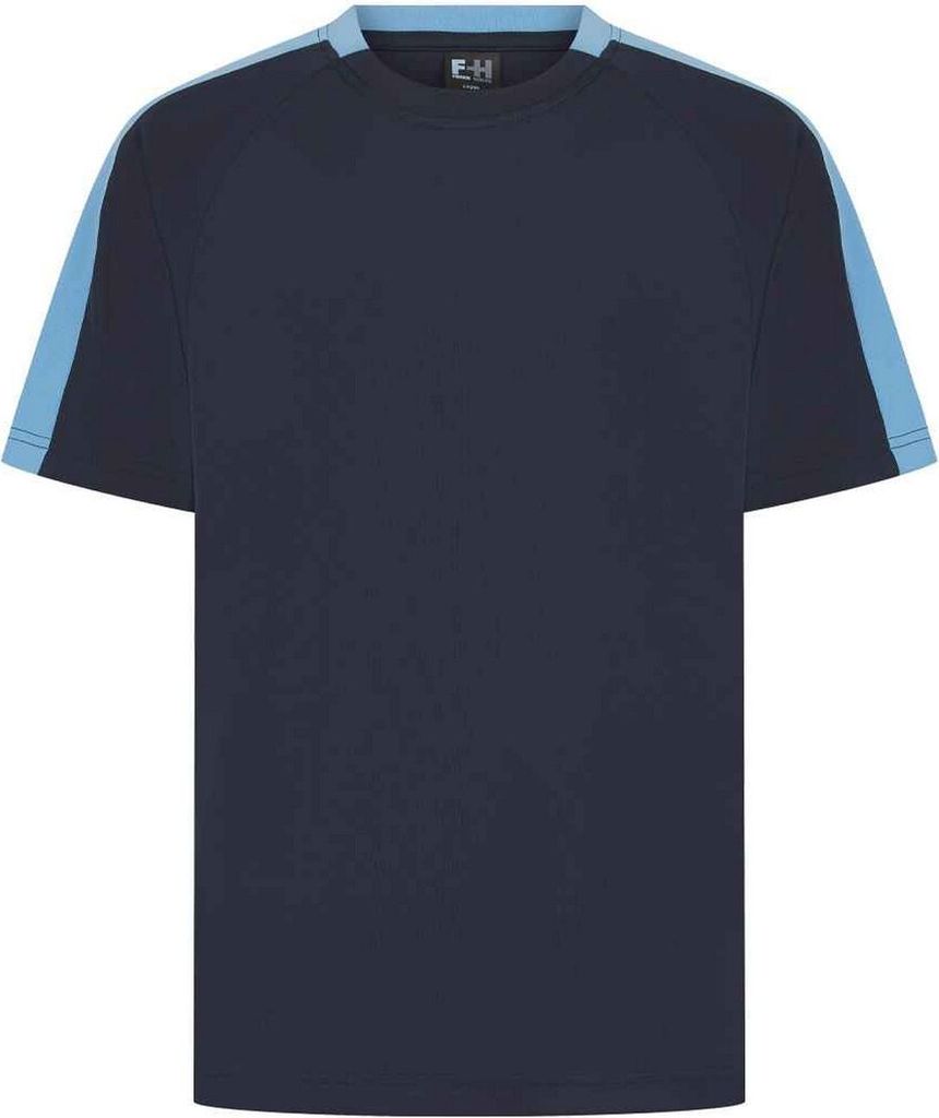 Finden and Hales Uni Team T-Shirt PC4027 (2XL) (Marine/Himmelblau)