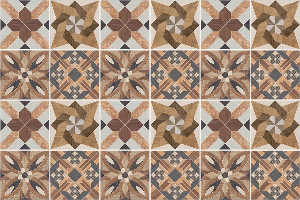 Fliesenaufkleber 10×10 cm – 24 Stück – Selbstklebend – Wasserfest – Pflegeleicht – Hitzebeständig – Für Küche & Bad – Geometrie ...