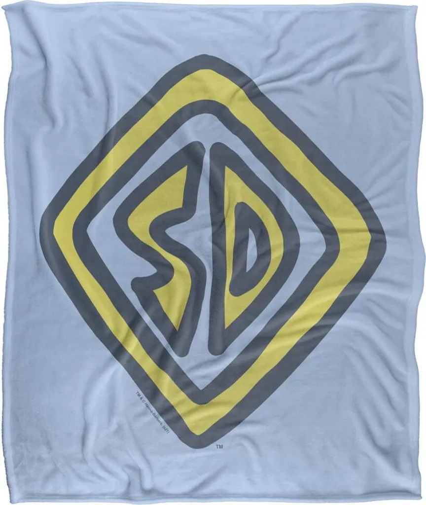 Couverture Scooby Doo Logo TV18958 - Fini le Froid avec ce Plaid Doux