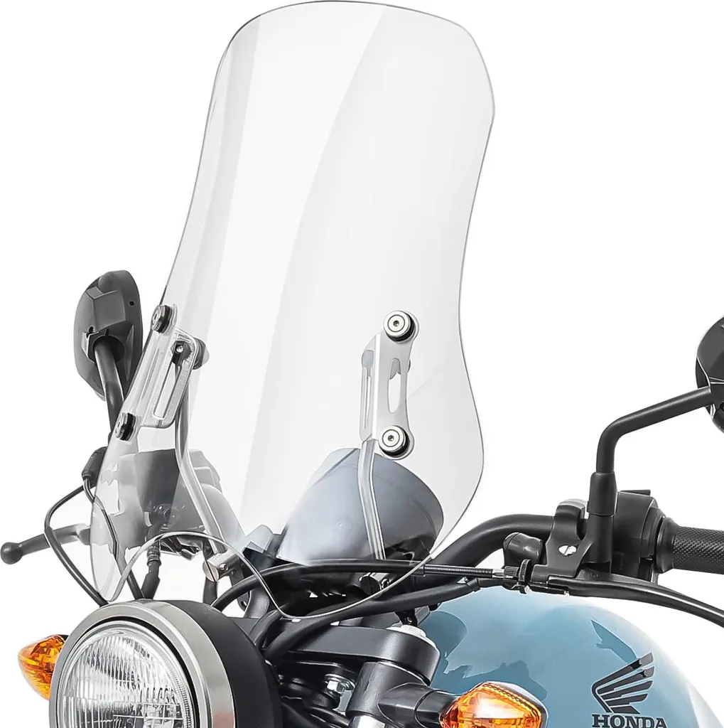 Pare-brise transparent moto roadster et chopper CW23 Custom Acces
