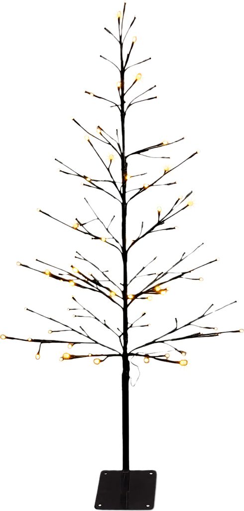 3.09 LED Baum mit 120 warm weißen LEDs - ca. 120 cm - Indoor / Outdoor mit Netzteil