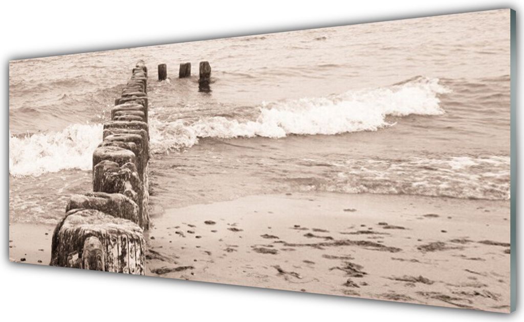 Küchenrückwand aus Glas 125x50cm Spritzschutz Meer Strand Architektur