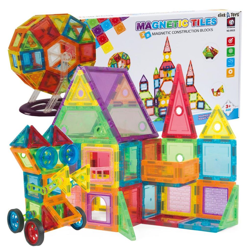 Klocki Magnetyczne Konstrukcyjne Duże Panele 3D Zdjęcie produktu 