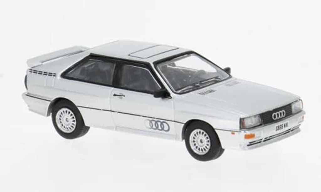 Tarmac Works T64S-025-SL - 1/64 - Audi quattro, silber, 1980 - Neu
