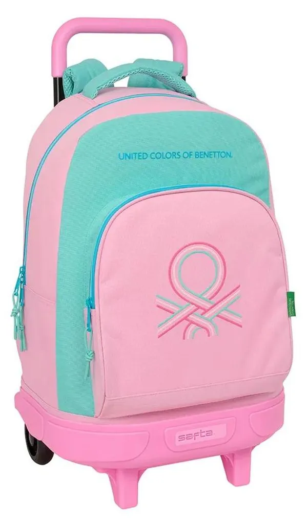 Sac à dos à roulettes Benetton Dolce 33x45x22 cm pour l'école primaire