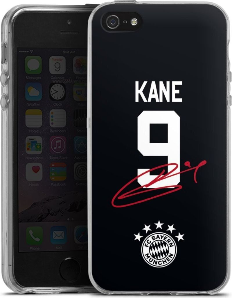 DeinDesign Handyhülle für Apple iPhone 5 Silikon Hülle Case Smartphone Schutzhülle FC Bayern München Trikot Harry Kane
