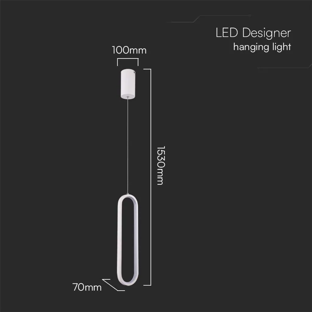 Éclairage LED Suspendu Doux 3000K Anti-Éblouissement Blanc Moderne - 5