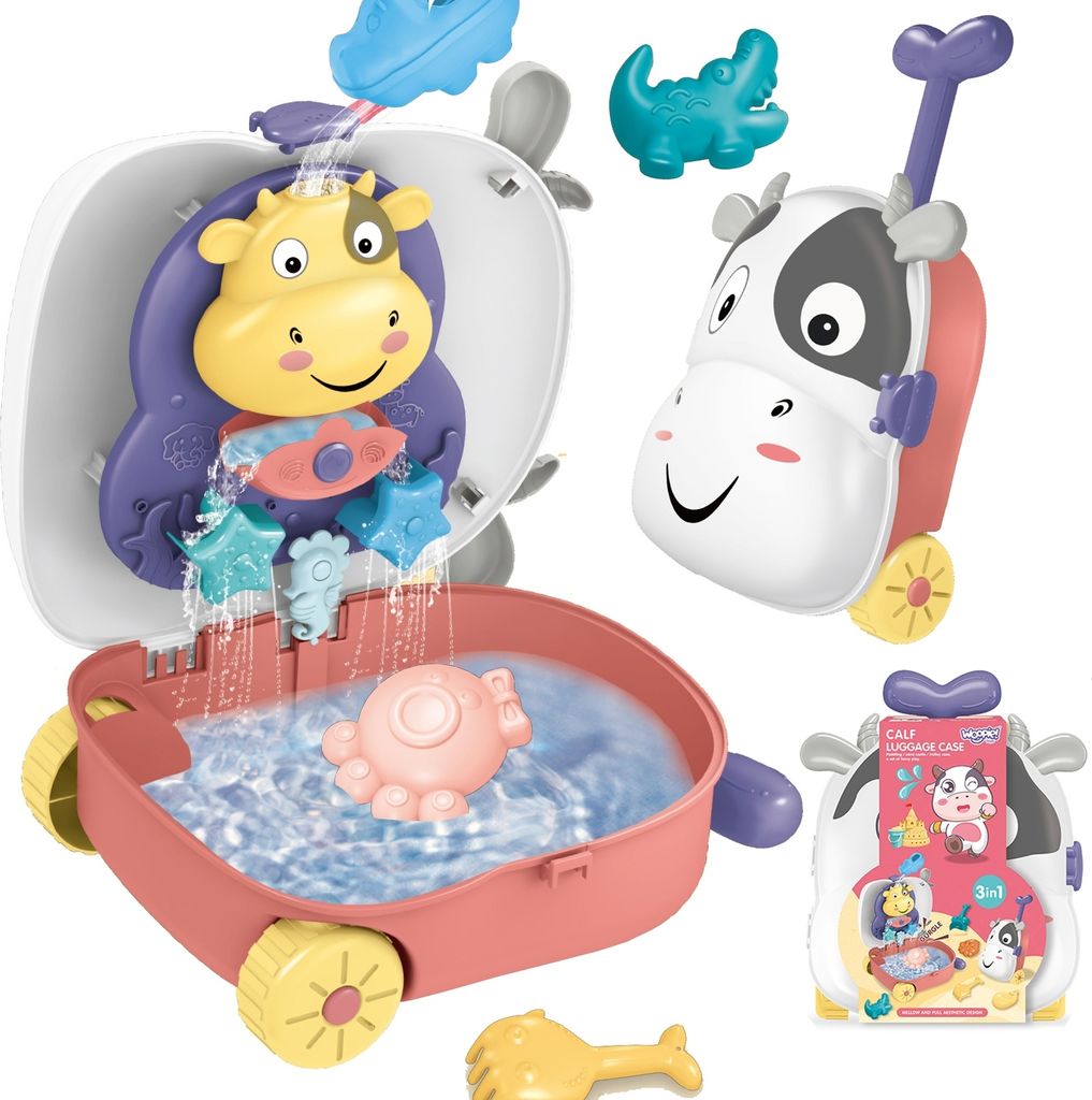 OEM - WOOPIE Sand Set 3in1 Kuhkoffer + Wasserspielzeug Produktbild 