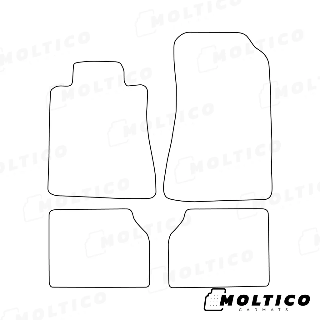 moto-MOLTICO Tappetini Auto Velours Tappetini Auto Nero Set 4 pezzi adatto per Mercedes-Benz Classe G II W463 2012-2018 (Blu - cuciture decorative
