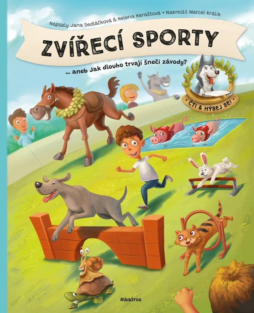 Livre documentaire Zvířecí sporty sur les records animaliers pour enfants