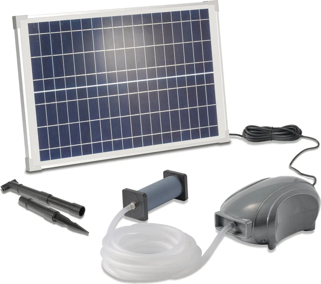 Esotec 101897 Solar Aérateur de bassin Set Power Stone 25/500 Pro