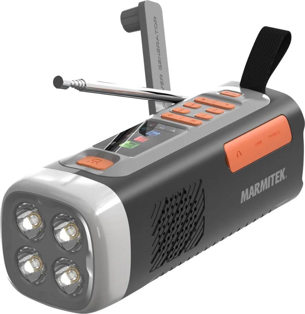 Marmitek RESQ 200 Outdoor Radio – Black – DAB FM Bluetooth Produktbild 