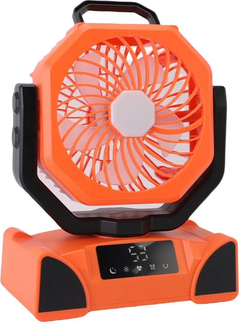 Ventilateur Rechargeable 20000mAh F14 Orange : Puissance et Autonomie